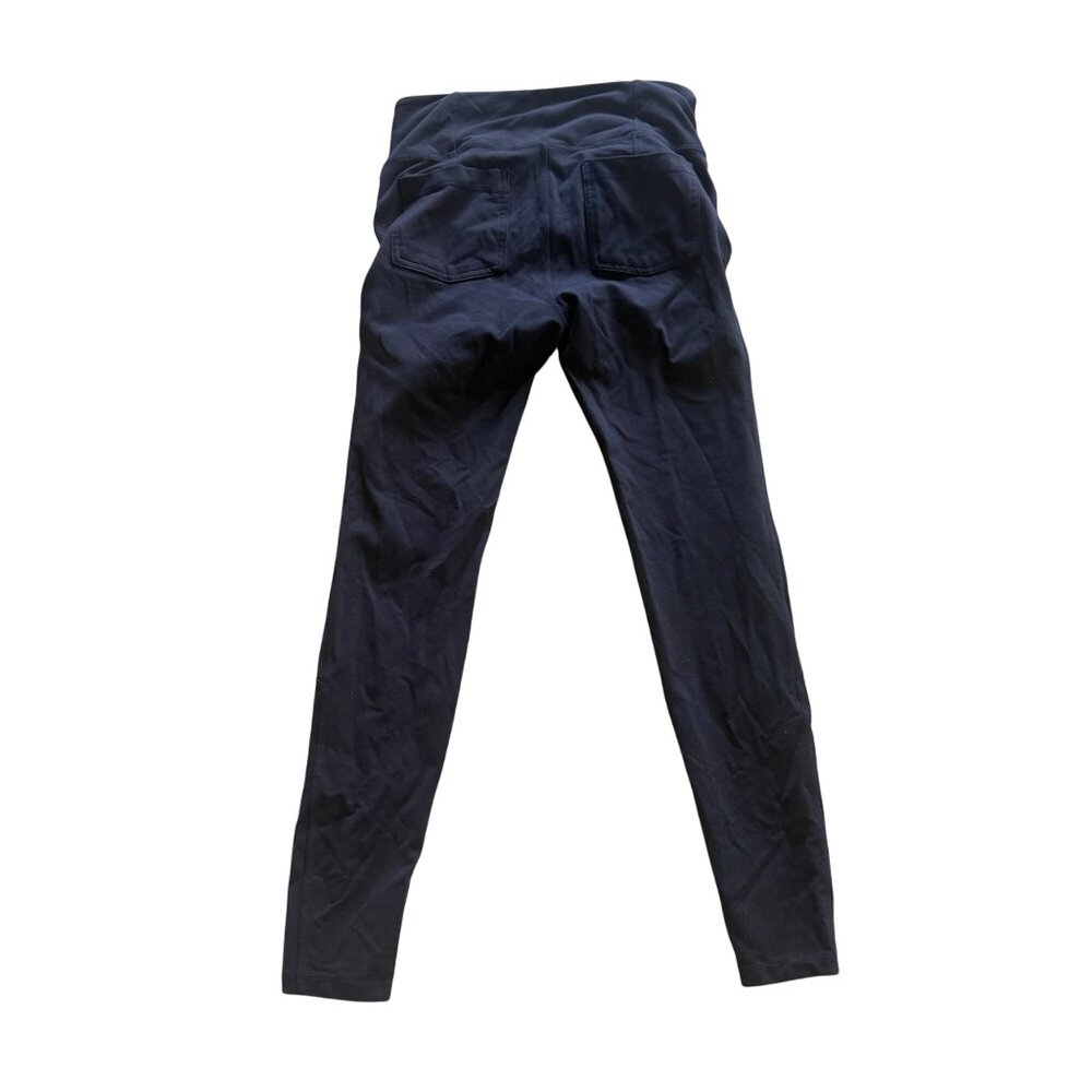 Athleta Womens Navy Blue High-Waisted Leggings With Back Pockets Size M - Picture 2 of 8